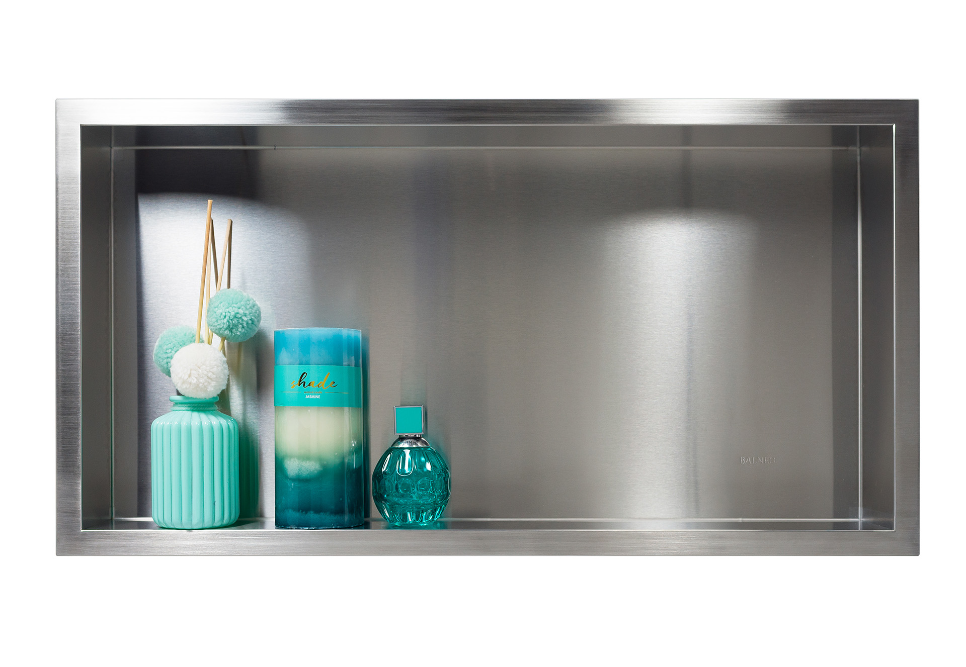 Darmowa Dostawa - Półka wnękowa 60 cm stal Balneo Wall-Box One Inox OBIN4