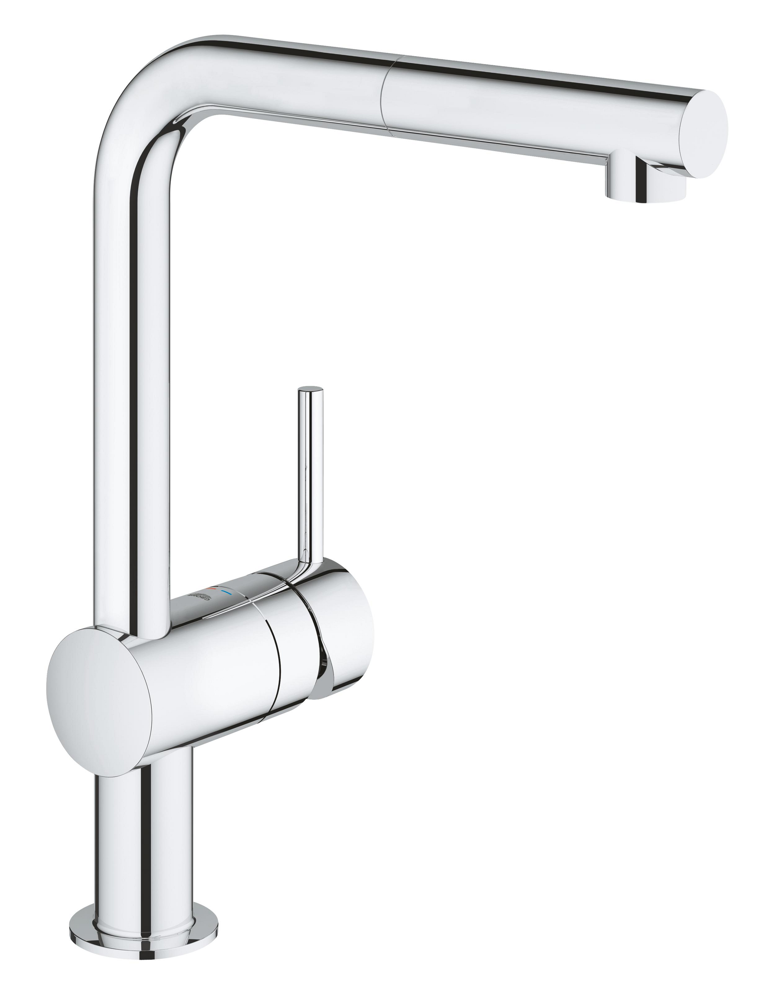 Darmowa Dostawa - Bateria kuchenna stojąca starlight chrome Grohe Minta 32168000