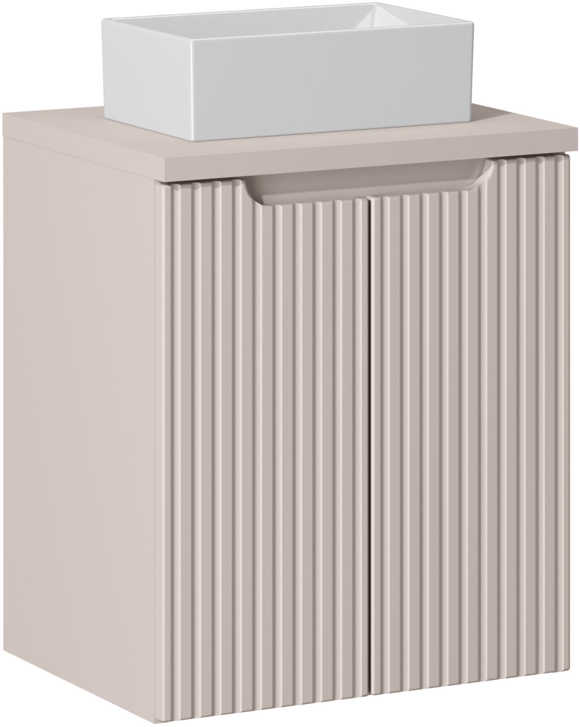 Darmowa Dostawa - Umywalka z szafką 50 cm beżową Comad Nova Cashmere SETNOCBCASHMERE50CMDUNGAJA35WH