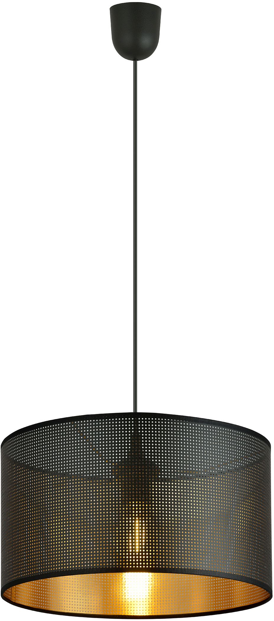 Darmowa Dostawa - Lampa wisząca 1x15 W czarna-złota Emibig Aston 11481