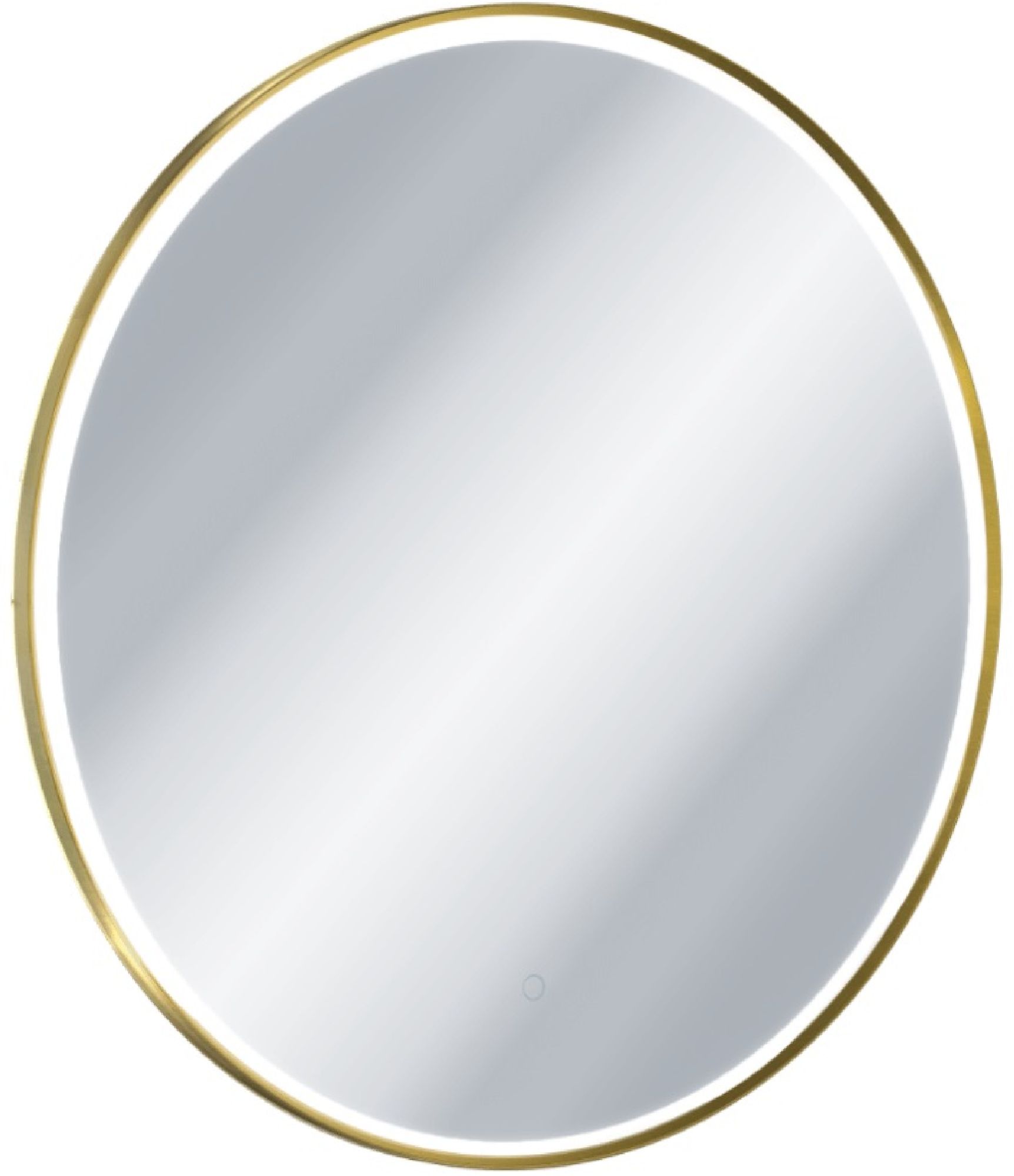 Darmowa Dostawa - Lustro 100x100 cm okrągłe z oświetleniem z matą grzewczą złoty Excellent Corido DOEXCO100GB