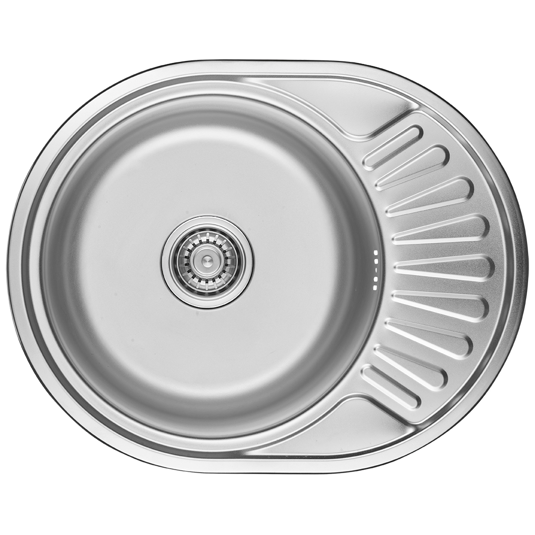 Darmowa Dostawa - Zlewozmywak stalowy z syfonem 57x45 cm Kuchinox Normal SGN083T