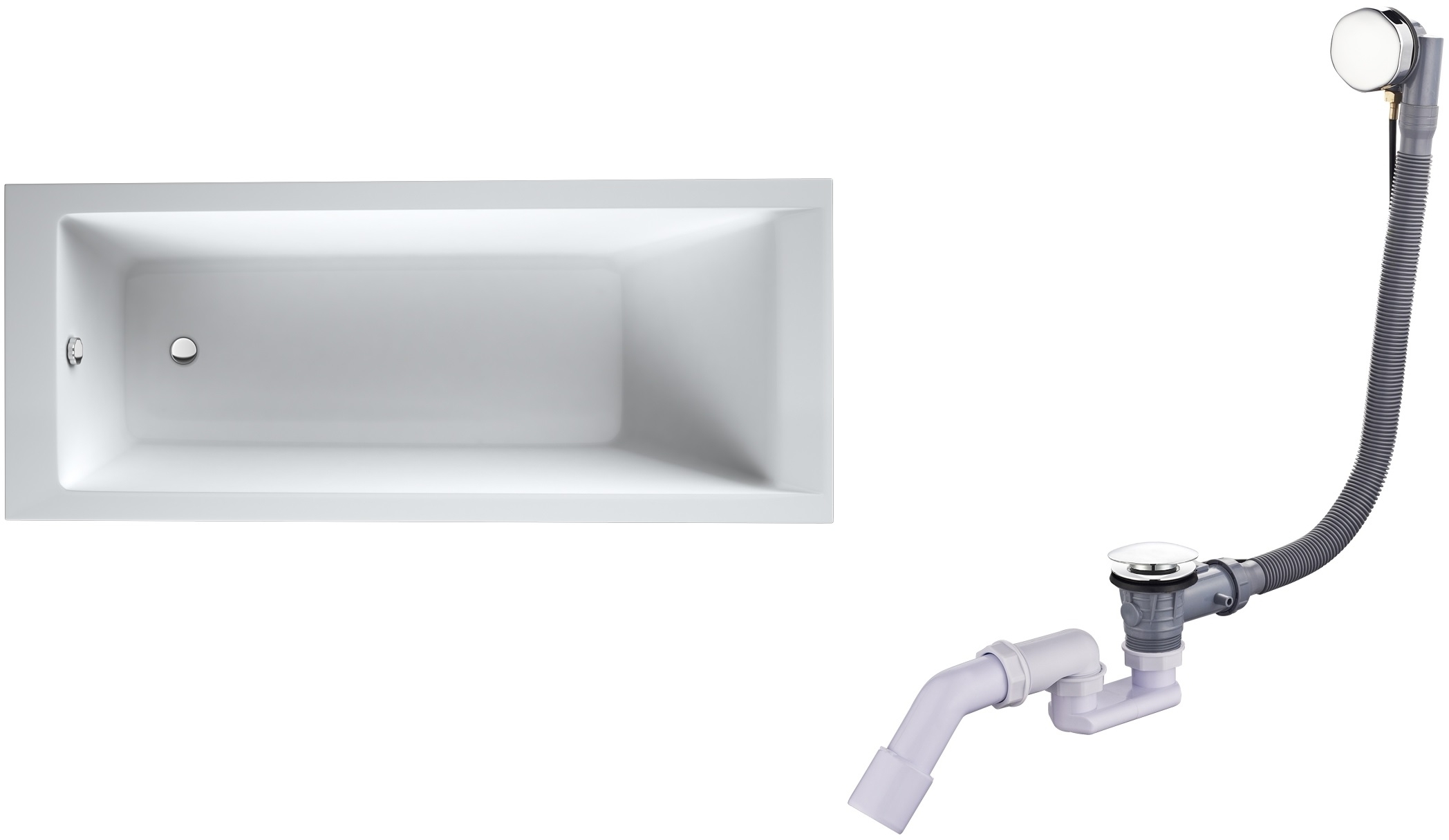 Darmowa Dostawa - Wanna prostokątna 140x70 cm Oltens Langfoss abset1152