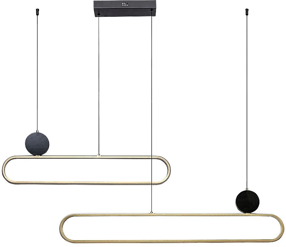 Darmowa Dostawa - Lampa wisząca x48 W biała-czarna-złota Rabalux Circado 72268