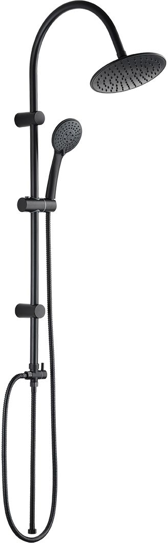Darmowa Dostawa - Zestaw prysznicowy ścienny z deszczownicą czarny Kuchinox Ondo PG770OX