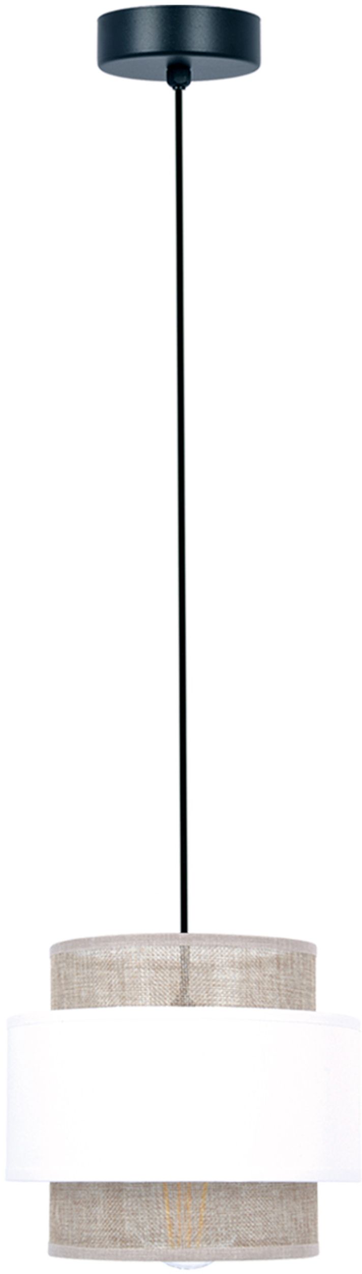 Darmowa Dostawa - Lampa wisząca 1x40 W biały Kaja Cezar K5270