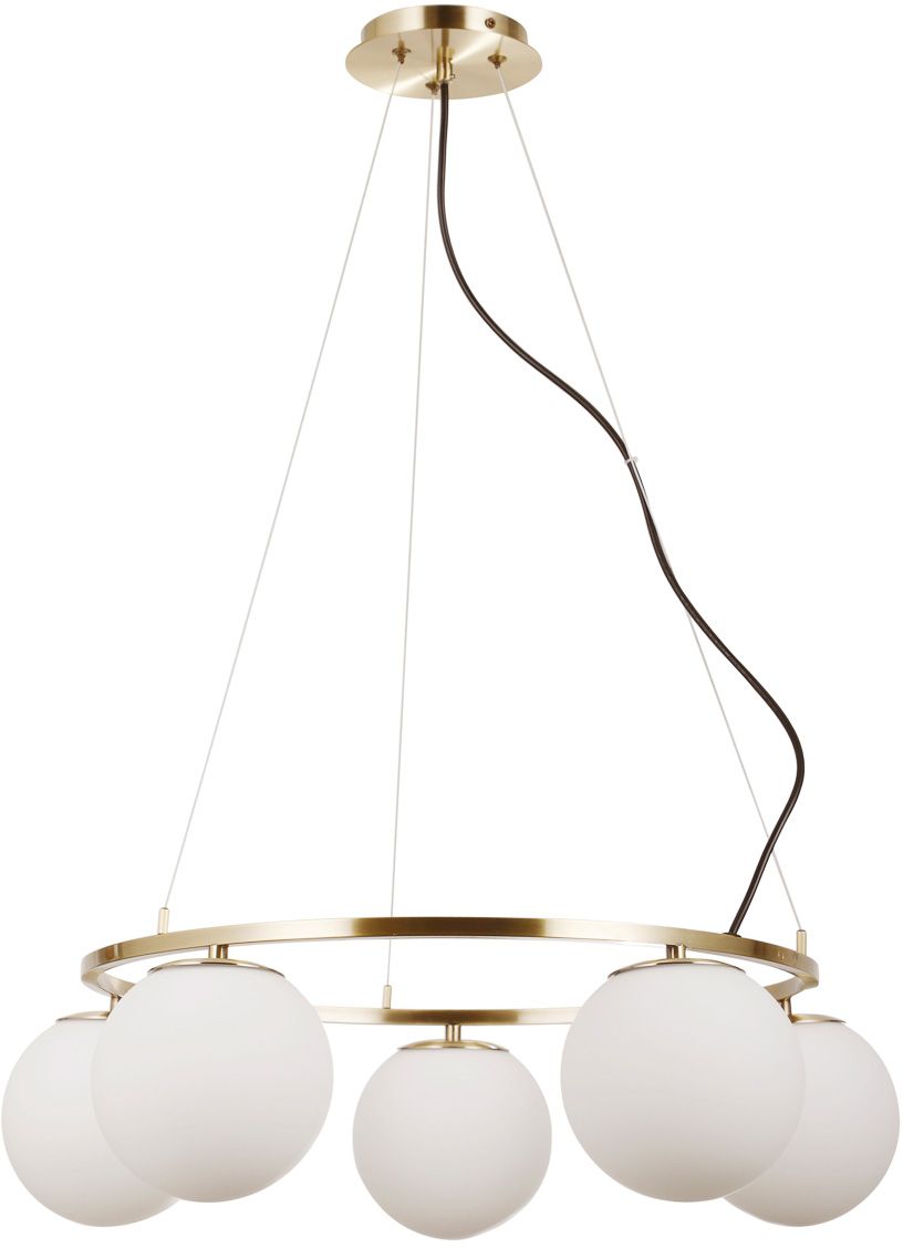 Darmowa Dostawa - Lampa wisząca 5x5 W brązowa Italux Larosa PND334535ABR