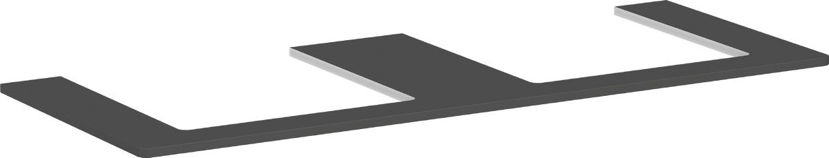 Darmowa Dostawa - Blat naszafkowy 136x55 cm szary Hansgrohe Xelu Q 54099910