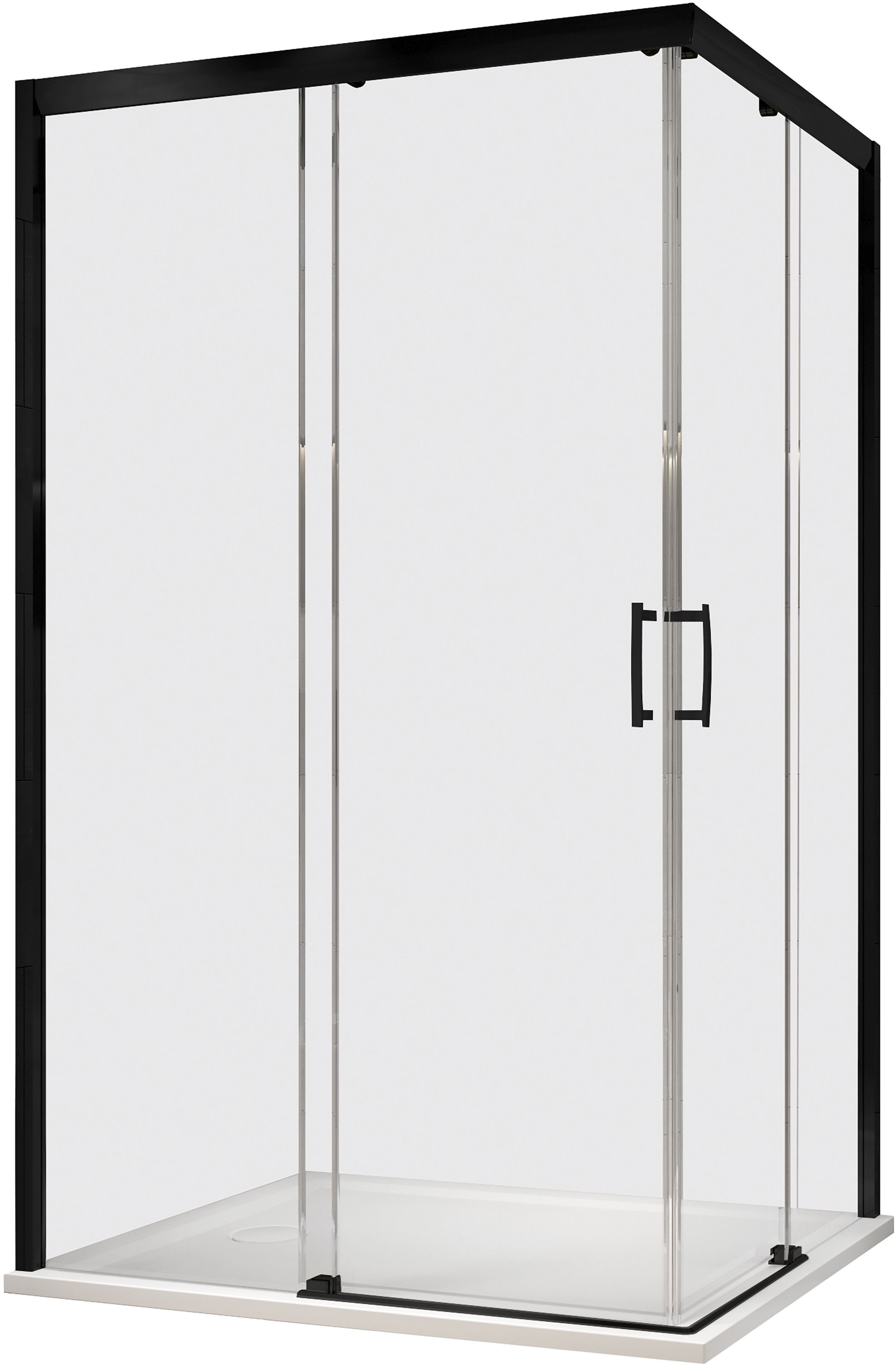 Darmowa Dostawa - Kabina prysznicowa 100x80 cm prostokątna czarny mat/szkło przezroczyste Sanplast Free Zone 600271363059401