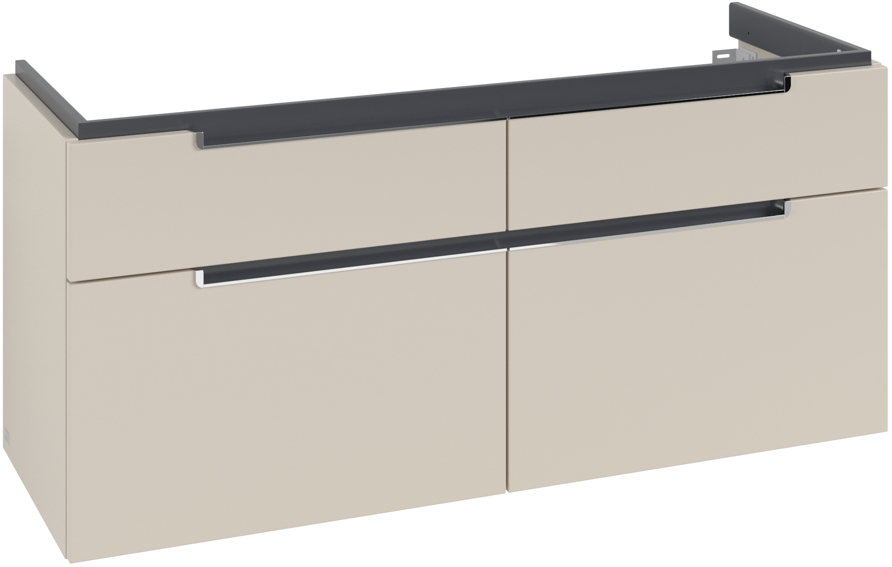 Darmowa Dostawa - Szafka 128.7x44.9x59 cm podumywalkowa wisząca szara Villeroy & Boch Subway 2.0 A91710VN