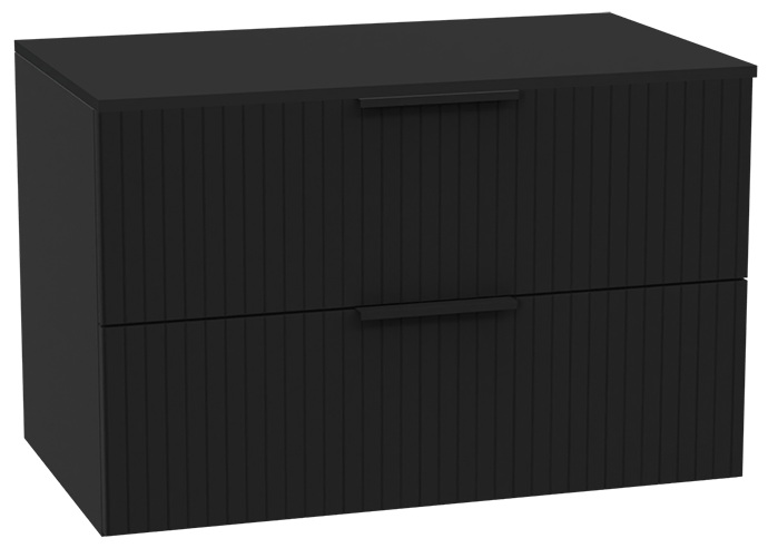 Darmowa Dostawa - Szafka z blatem 80x46.5x51.2 cm podumywalkowa wisząca czarna Excellent Tuto 2.0 MLEX2172K80031BBKBK