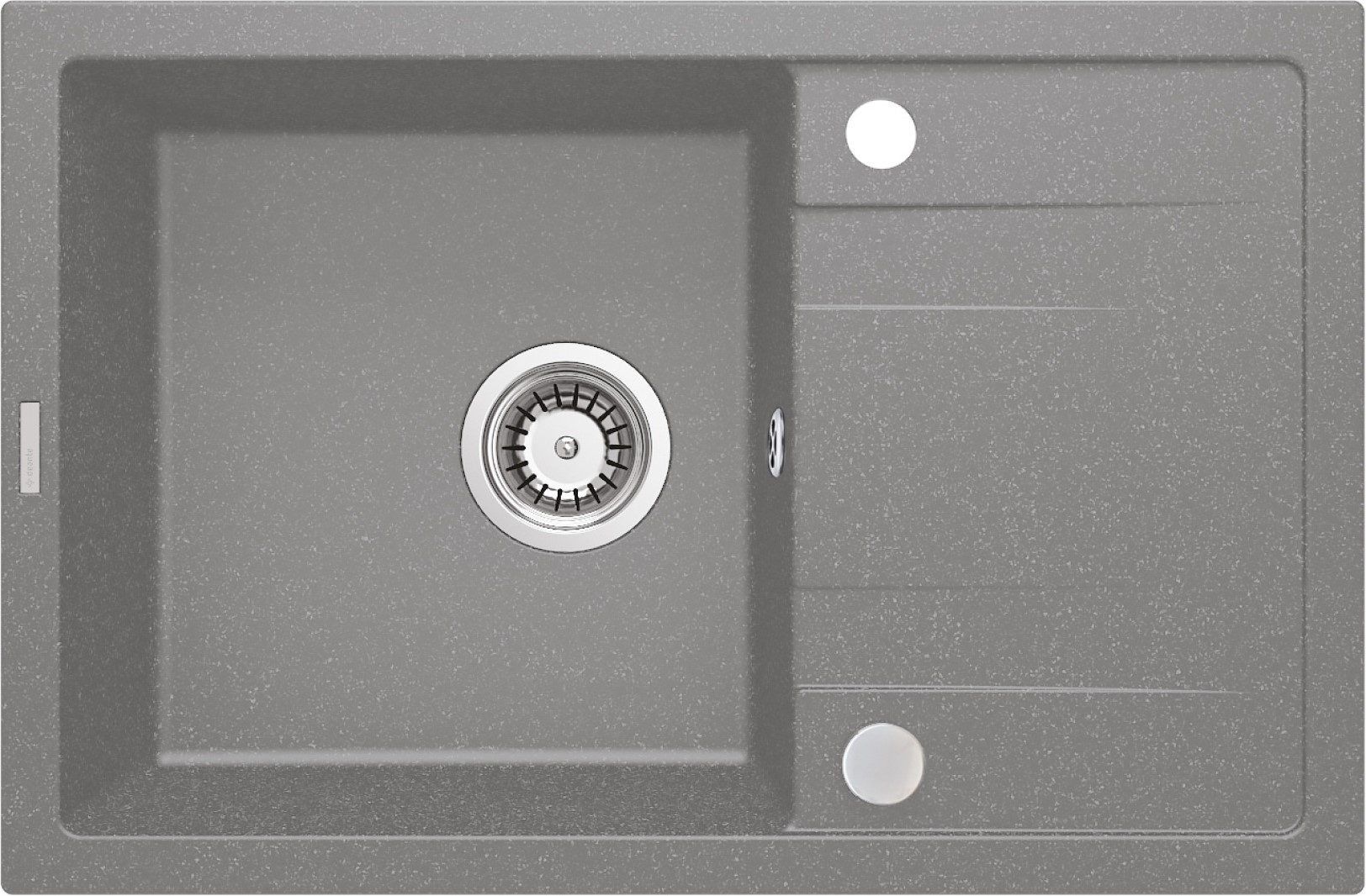 Darmowa Dostawa - Zlewozmywak granitowy 67x44 cm szary/grafitowy/onyx Deante Corio ZRCS113