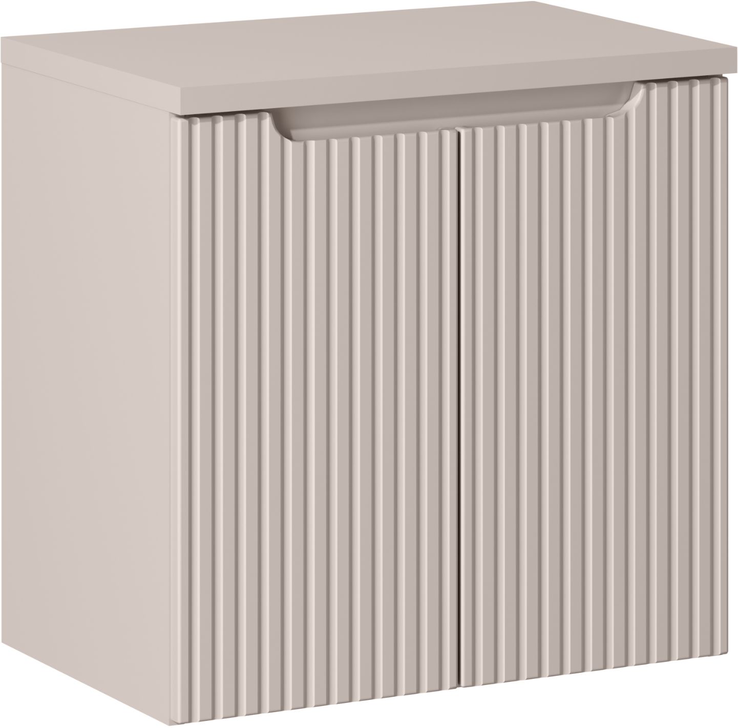 Darmowa Dostawa - Szafka z blatem 60x39x57 cm podumywalkowa wisząca beżowa Comad Nova Cashmere SETNOCBCASHMERE60CMD