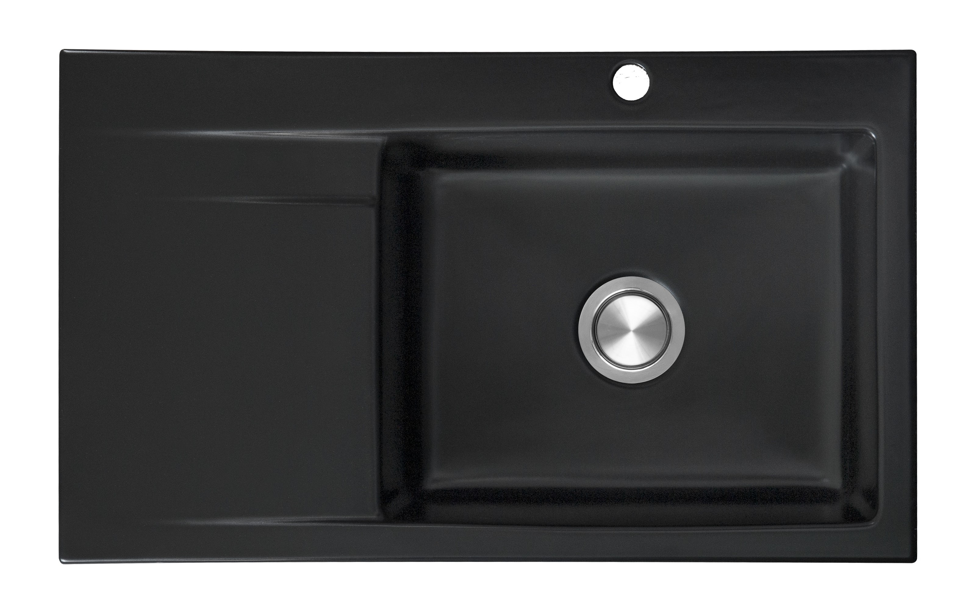 Darmowa Dostawa - Zlewozmywak ceramiczny 86x51 cm czarny Berg Grazia BRZ19C11P