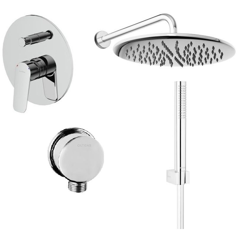Darmowa Dostawa - Zestaw prysznicowy podtynkowy z deszczownicą chrom Oltens Vernal abset1134