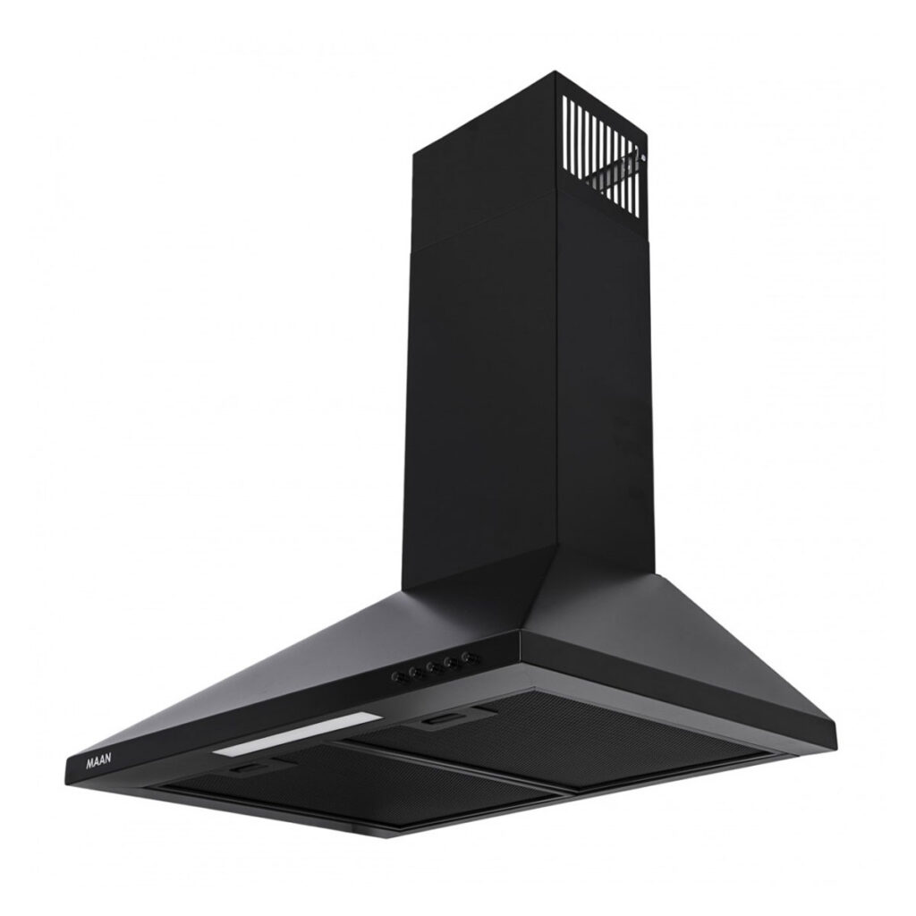 Darmowa Dostawa - Okap przyścienny 49.6 cm czarny Maan Vela OVL250DEPCS3CZMCEO