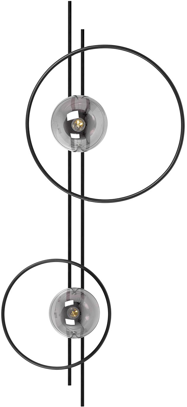 Darmowa Dostawa - Kinkiet 2x40 W czarny Kaja Astra K5342