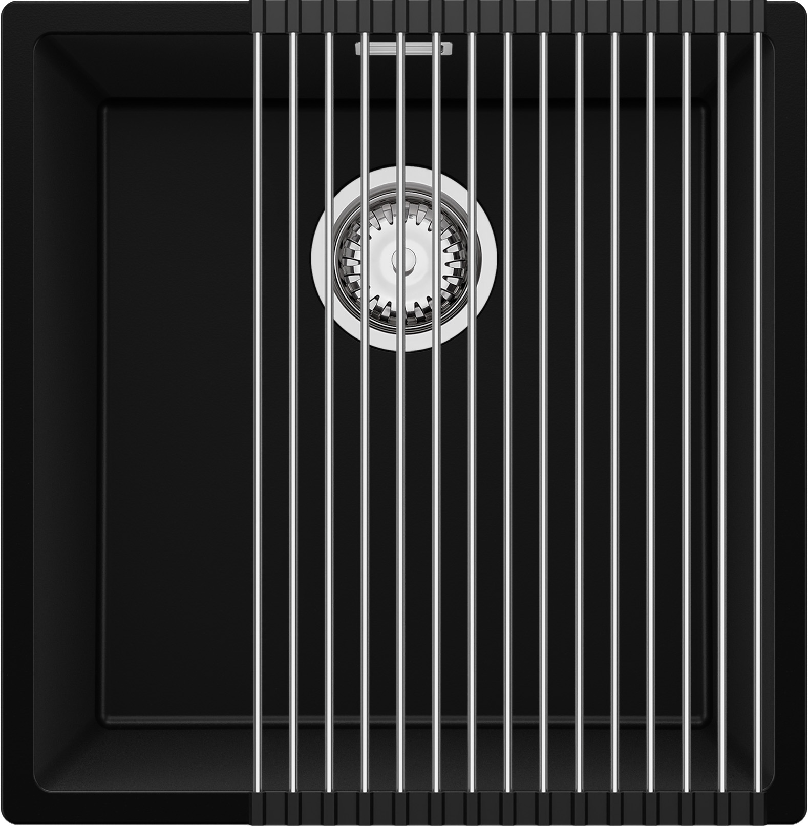 Darmowa Dostawa - Zlewozmywak granitowy 47x46 cm czarny Primagran Monaco OOL5KC001