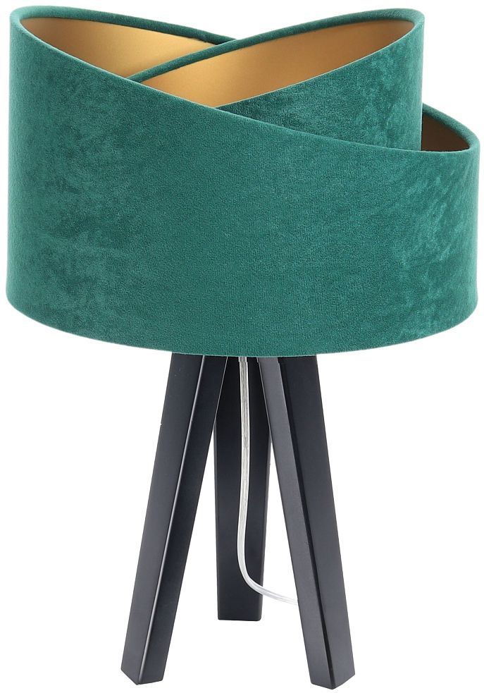 Darmowa Dostawa - Lampa stołowa 1x60 W czarna-zielona-złota BPS Koncept Galaxy 060S003CZ