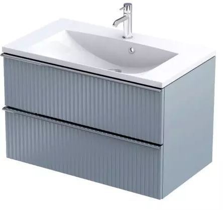 Darmowa Dostawa - Szafka 79.6x45.5x50 cm podumywalkowa wisząca szara Oristo Etna OR52SD2S8016R