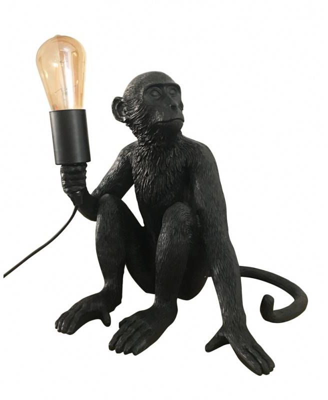 Darmowa Dostawa - Lampa stołowa 1x40 W czarna Abruzzo Monkey ABRKARD4C