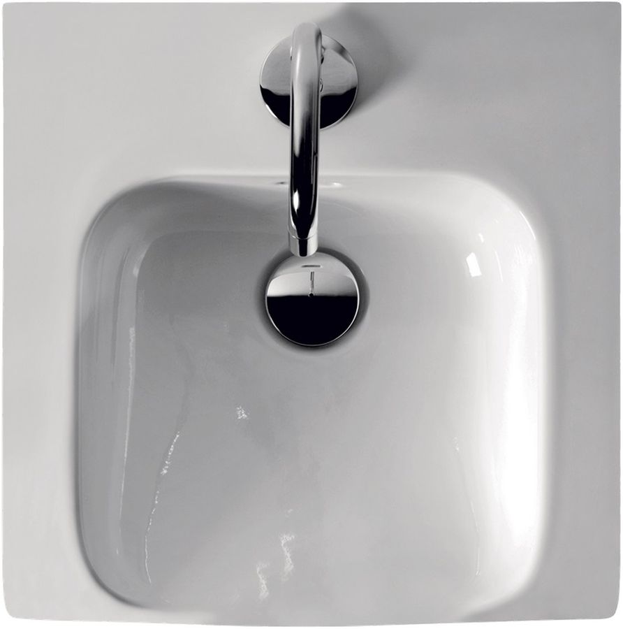 Darmowa Dostawa - Umywalka 40x40 cm wpuszczana biała Kerasan Inka project 341201