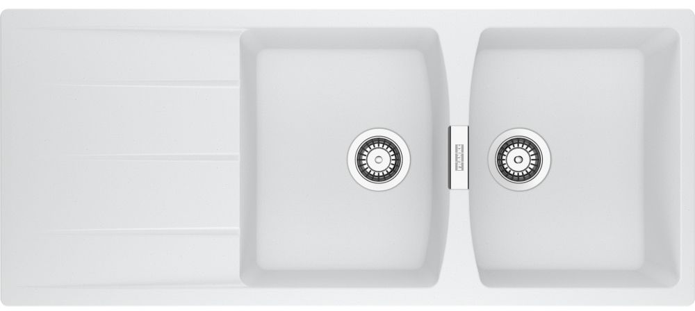 Darmowa Dostawa - Zlewozmywak granitowy 116x50 cm biały Franke Centro 1140710234