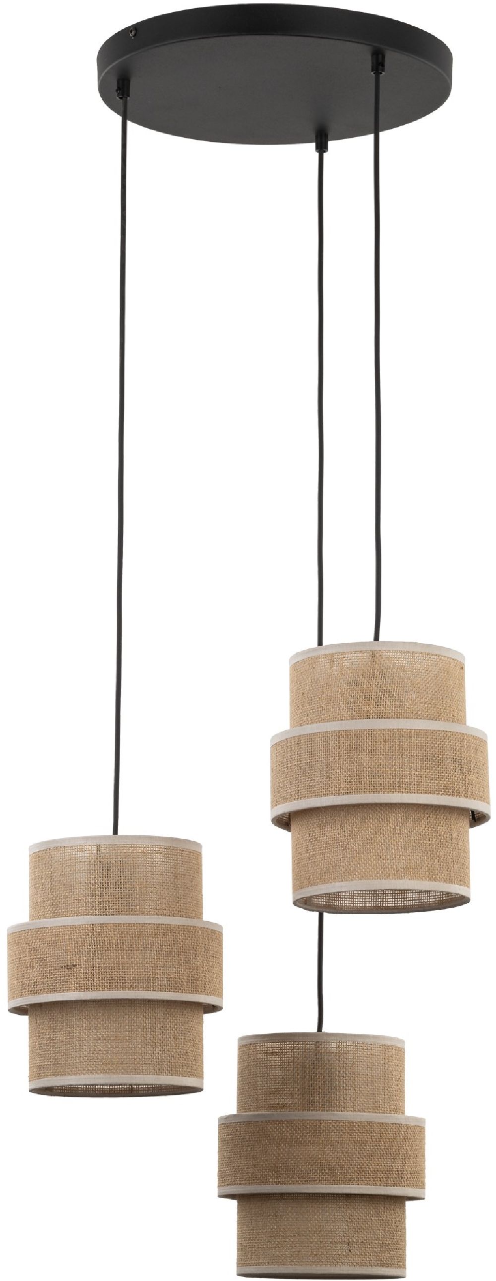 Darmowa Dostawa - Lampa wisząca 3x15 W beżowa TK Lighting Calisto 6098