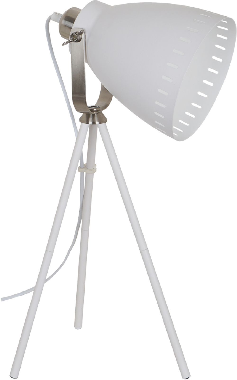 Darmowa Dostawa - Lampa stołowa 1x60 W biała Italux Franklin MLHN2278WHSNICK