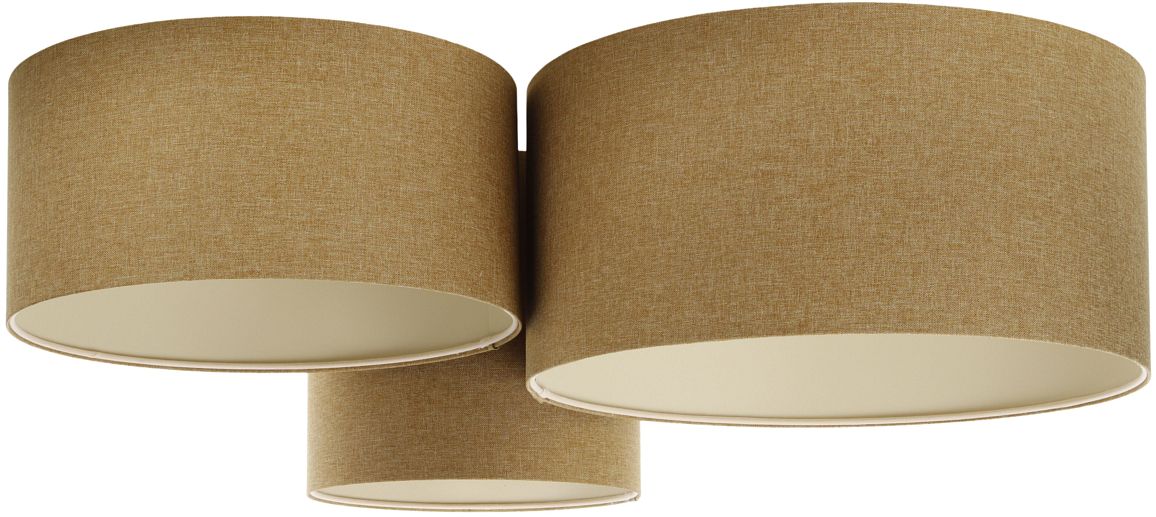 Darmowa Dostawa - Lampa podsufitowa 3x60 W brązowa BPS Koncept Boho Ellegant 080066