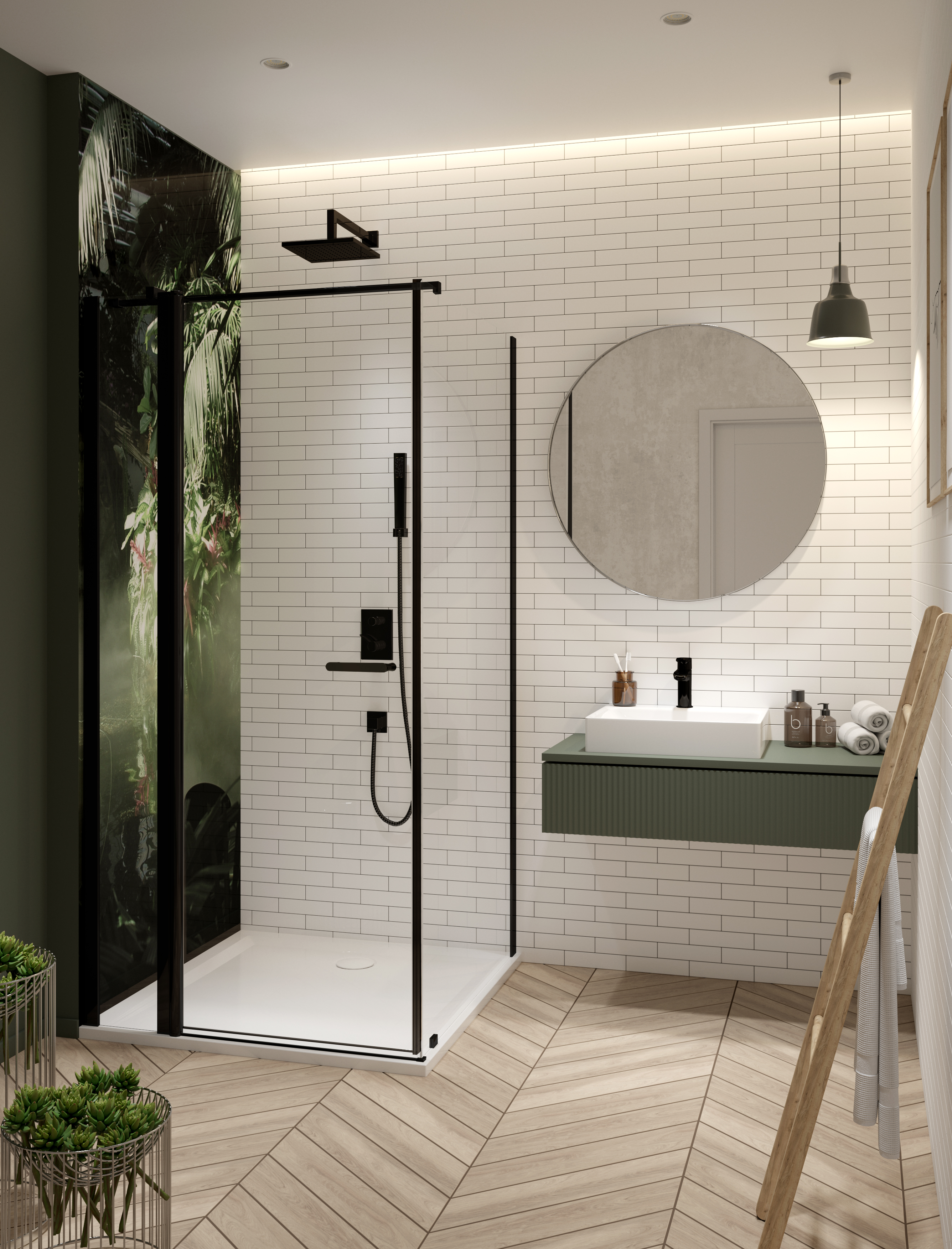 Darmowa Dostawa - Ścianka prysznicowa 120 cm czarny mat/szkło przezroczyste Sanplast Exa Line 600540117059401