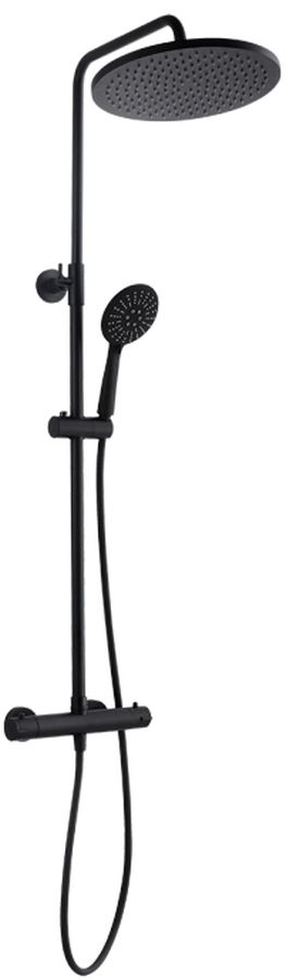 Darmowa Dostawa - Zestaw prysznicowy ścienny czarny Kuchinox Boro PKB70TD