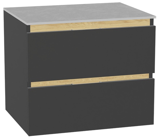 Darmowa Dostawa - Szafka z blatem 60x46.5x51.2 cm podumywalkowa wisząca szara-dąb Excellent Tuto 2.0 MLEX2172K6001SJGRGR