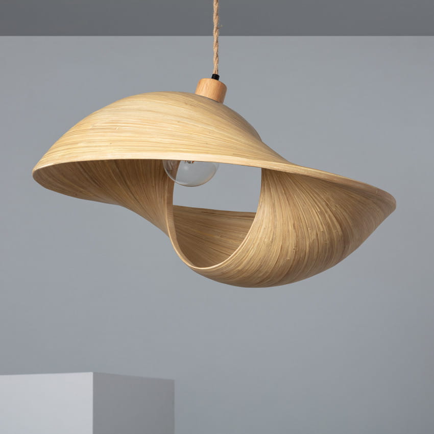 Darmowa Dostawa - Lampa wisząca 1x40 W drewno Abruzzo Boho ABRNLW27BHE27