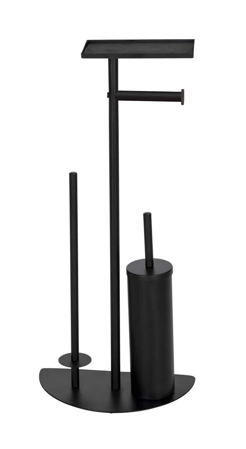 Darmowa Dostawa - Stojak na papier toaletowy ze szczotką WC czarny Wenko Cosenza 26060100