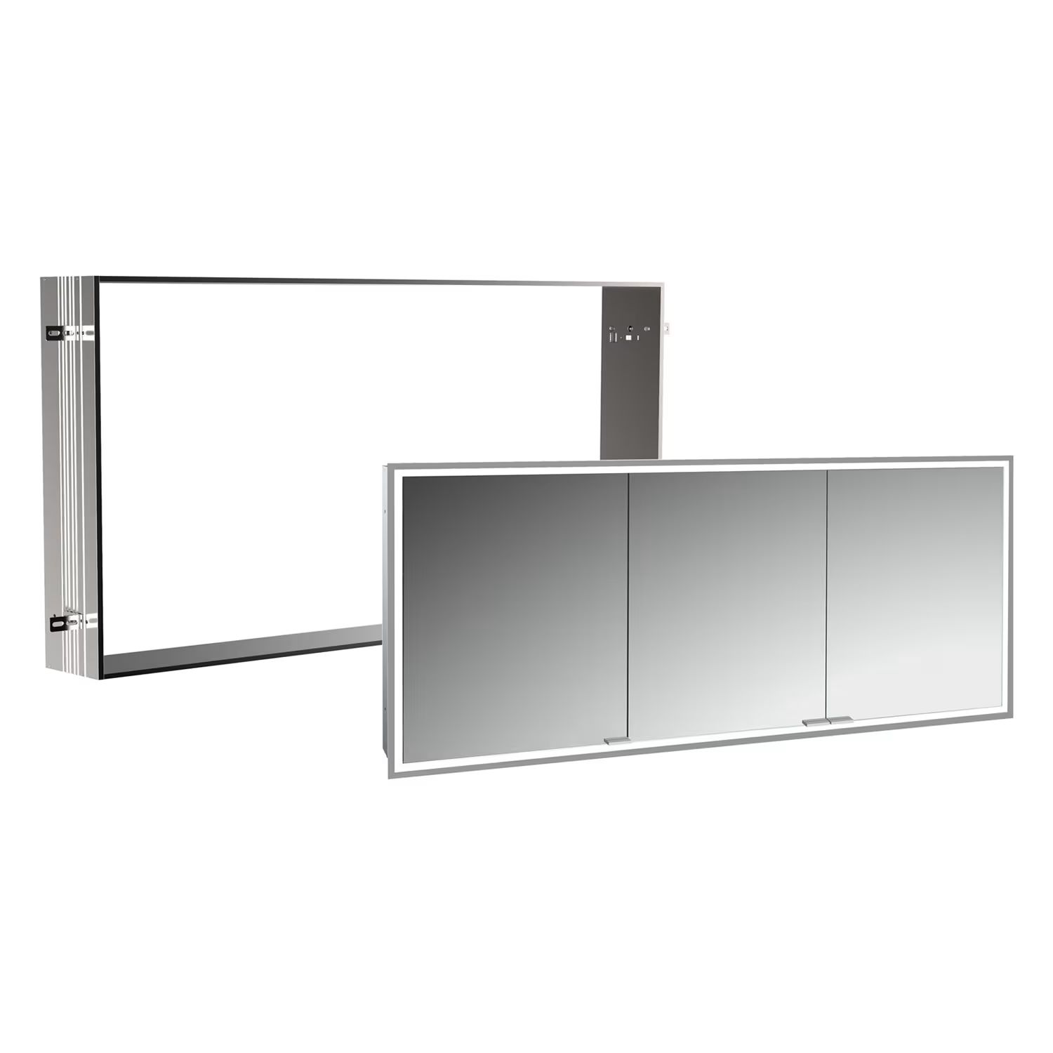 Darmowa Dostawa - Szafka z ramą montażową 160x17x70 cm z lustrem Kronenbach Cube 2.0 KB100214CRSet