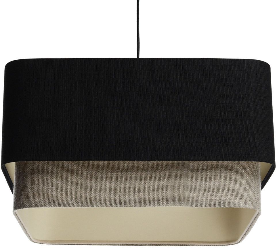Darmowa Dostawa - Lampa wisząca 1x60 W czarna-beżowa BPS Koncept Kwadro duo KWD006