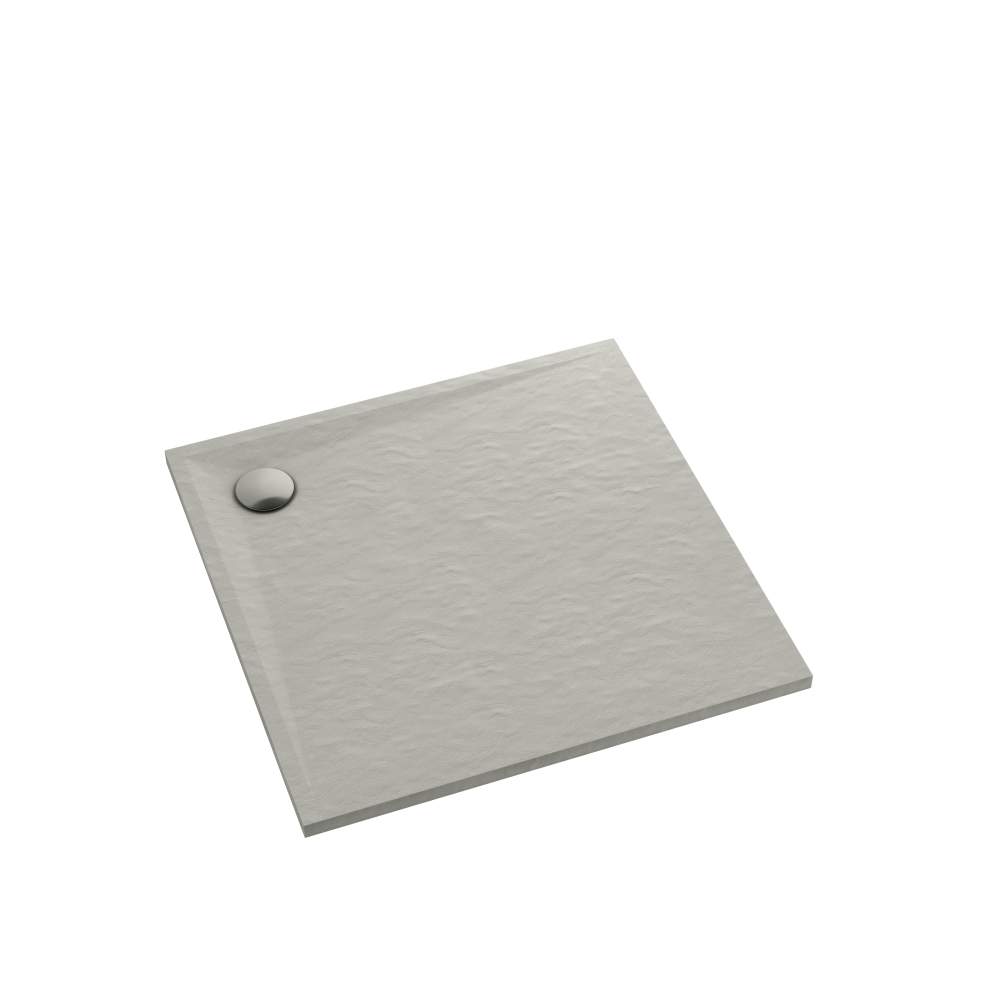 Darmowa Dostawa - Brodzik kwadratowy 90x90 cm cement Schedline Libra Cement Stone 3SPL1K9090CTST
