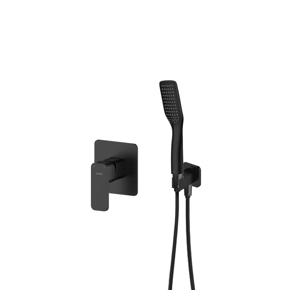 Darmowa Dostawa - Zestaw prysznicowy podtynkowy czarny mat Oltens Hadsel 36048300