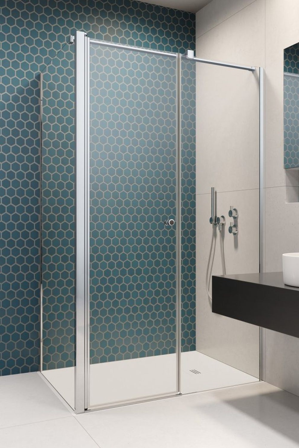 Darmowa Dostawa - Drzwi prysznicowe uchylne Radaway Eos KDS II 1379948201R