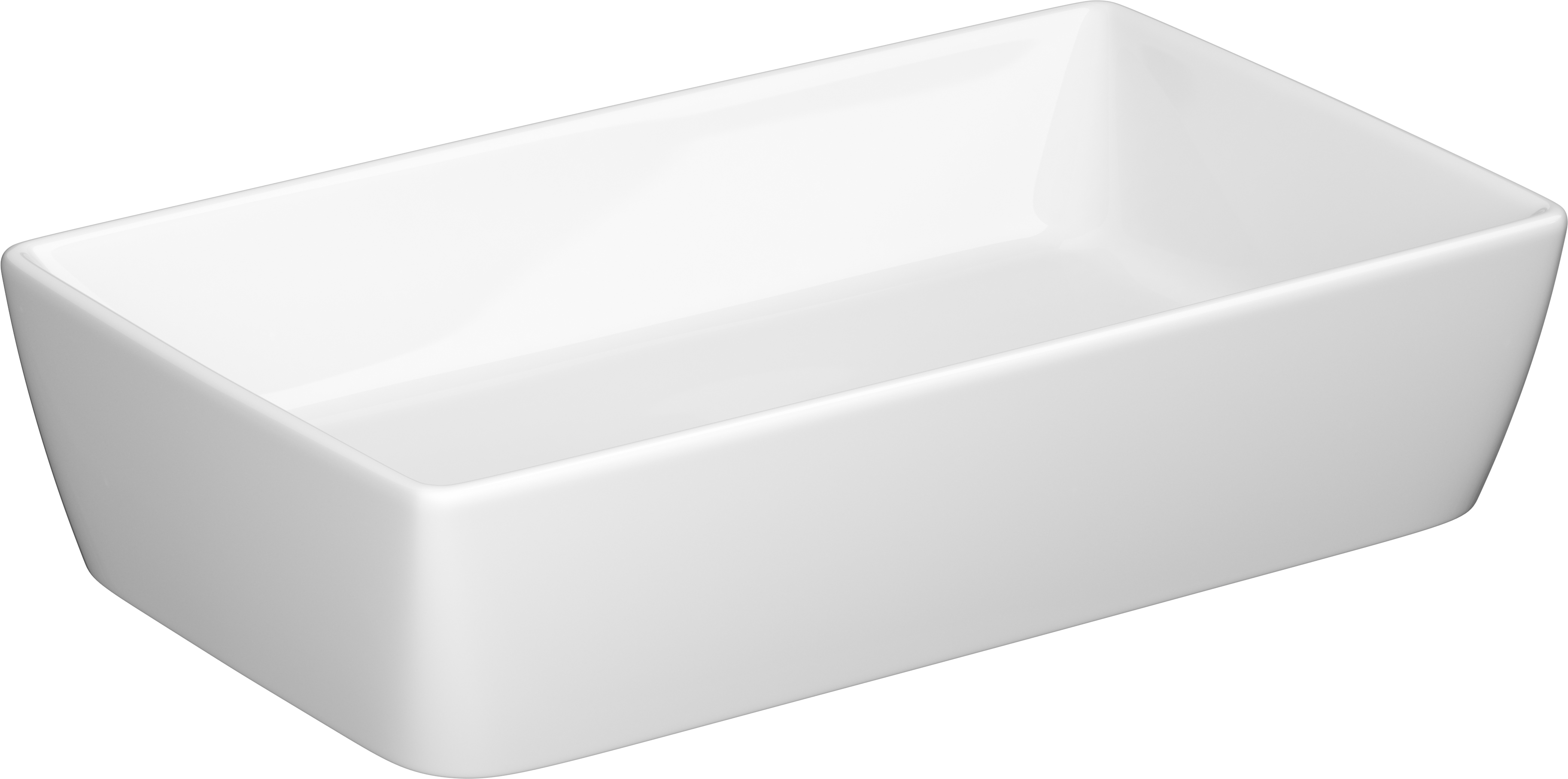 Darmowa Dostawa - Umywalka 60.5x36 cm prostokątna nablatowa biała Cersanit City K35047ECO