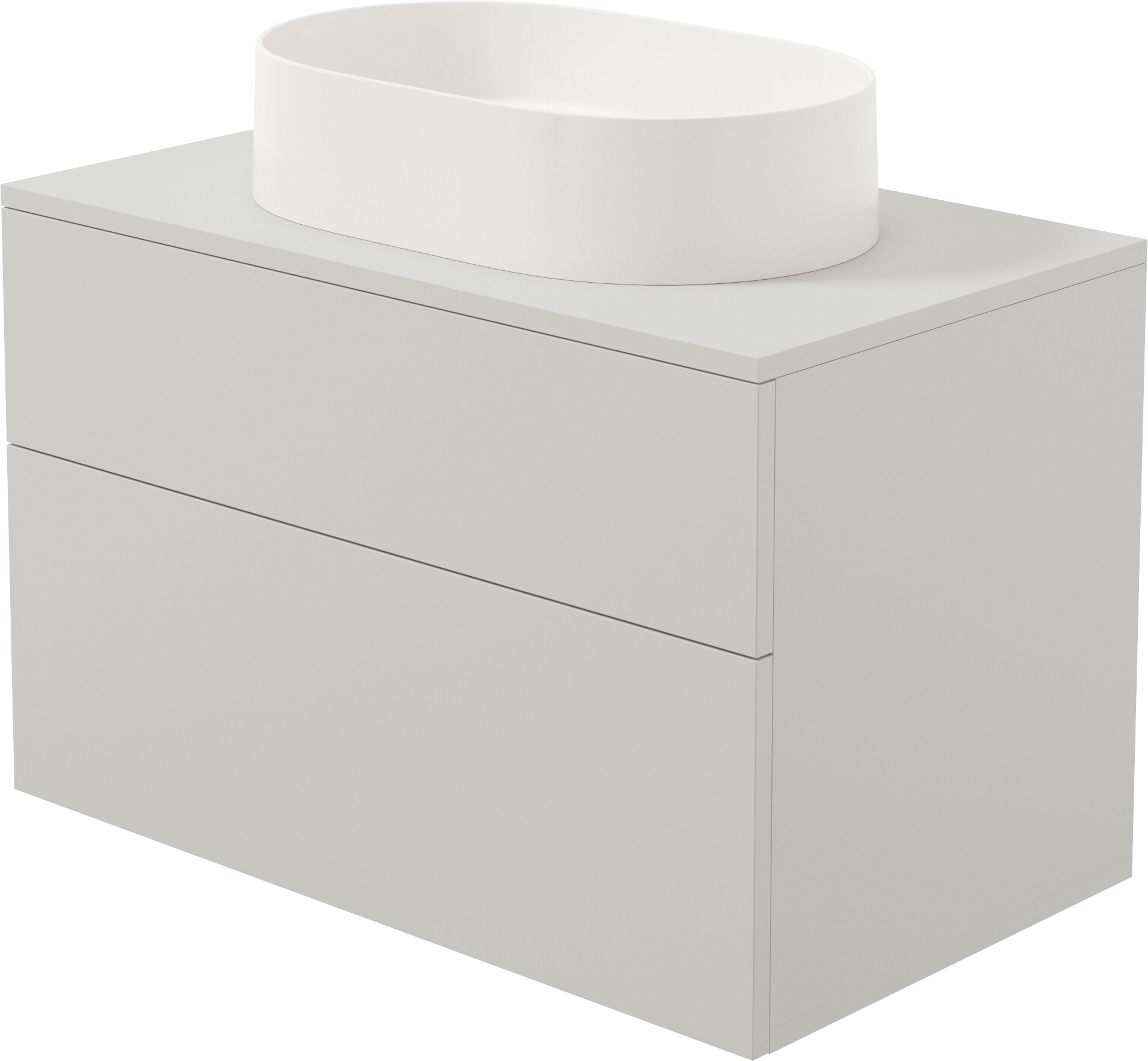 Darmowa Dostawa - Umywalka z szafką i blatem 80 cm beżową Deante Prizma SDKB8SAU6S