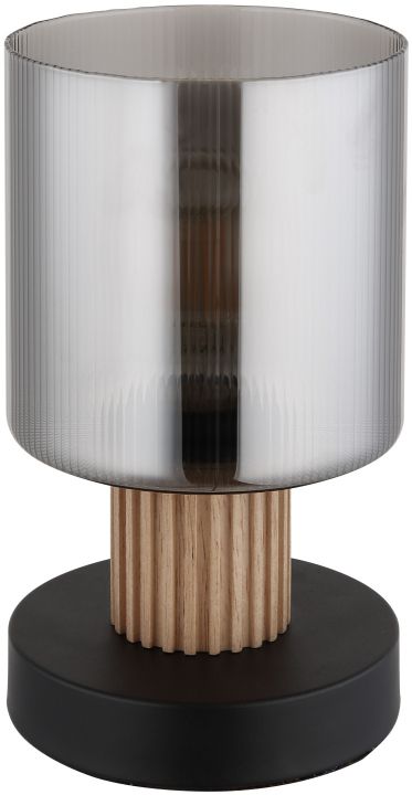 Darmowa Dostawa - Lampa stołowa 1x25 W czarna-przydymiona Globo Lighting Aleidis 15768T