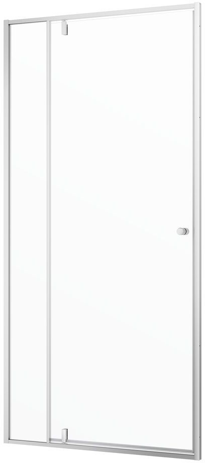 Darmowa Dostawa - Drzwi prysznicowe 100 cm uchylne srebrny szczotkowany/szkło przezroczyste Sealskin Contour CD201006325100