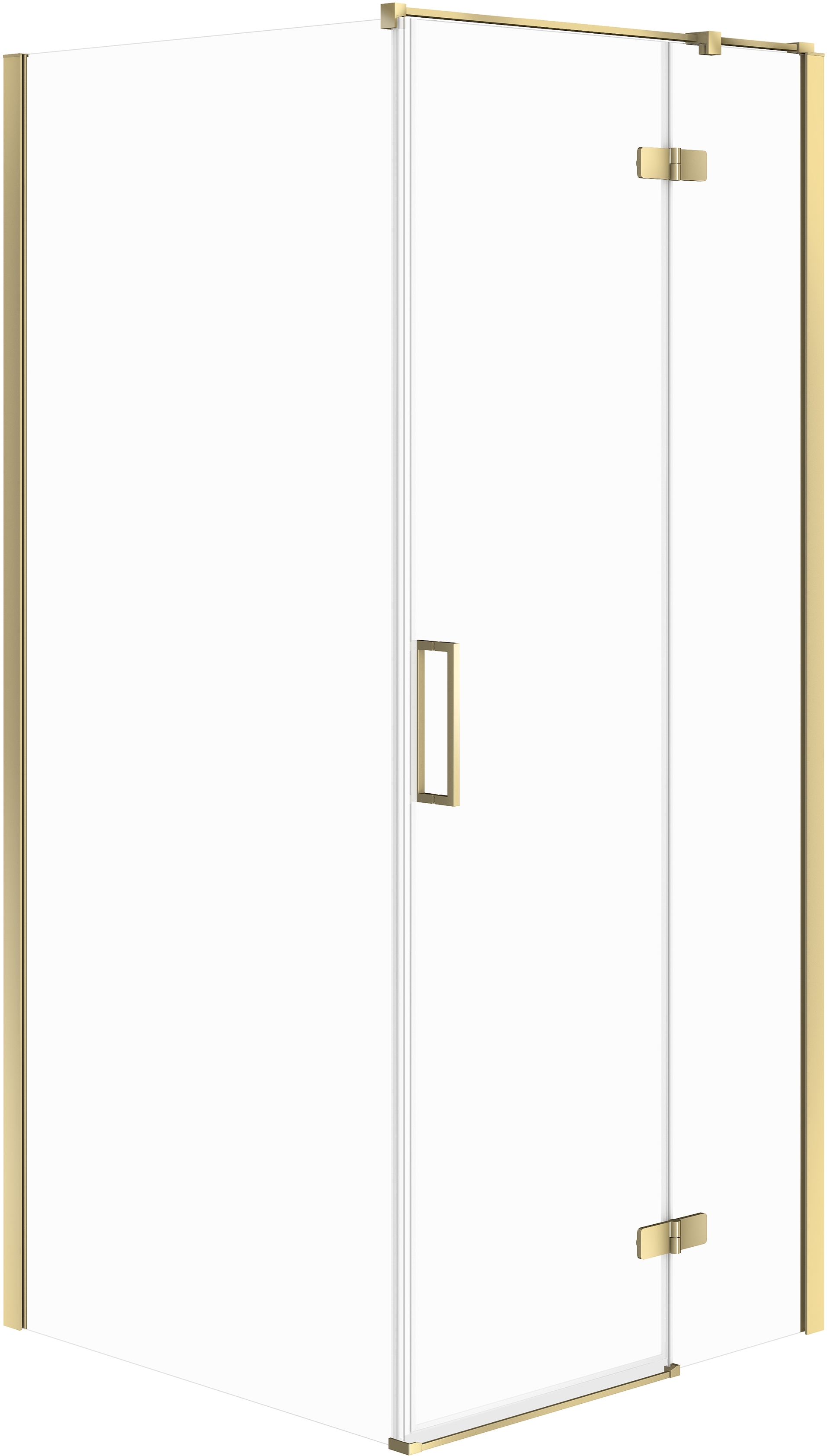 Darmowa Dostawa - Kabina prysznicowa 80x80 cm kwadratowa złoty połysk/szkło przezroczyste Cersanit City S584079