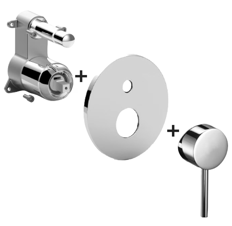 Darmowa Dostawa - Bateria wannowo-prysznicowa podtynkowa chrom Kronenbach Lima 2.0 1002103CRKBSet