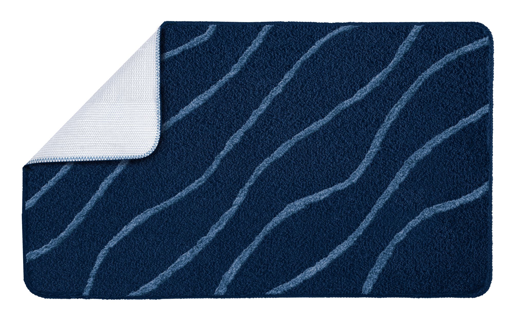 Darmowa Dostawa - Dywanik łazienkowy 120x70 cm prostokątny niebieski Kleine Wolke Tram 9189783225