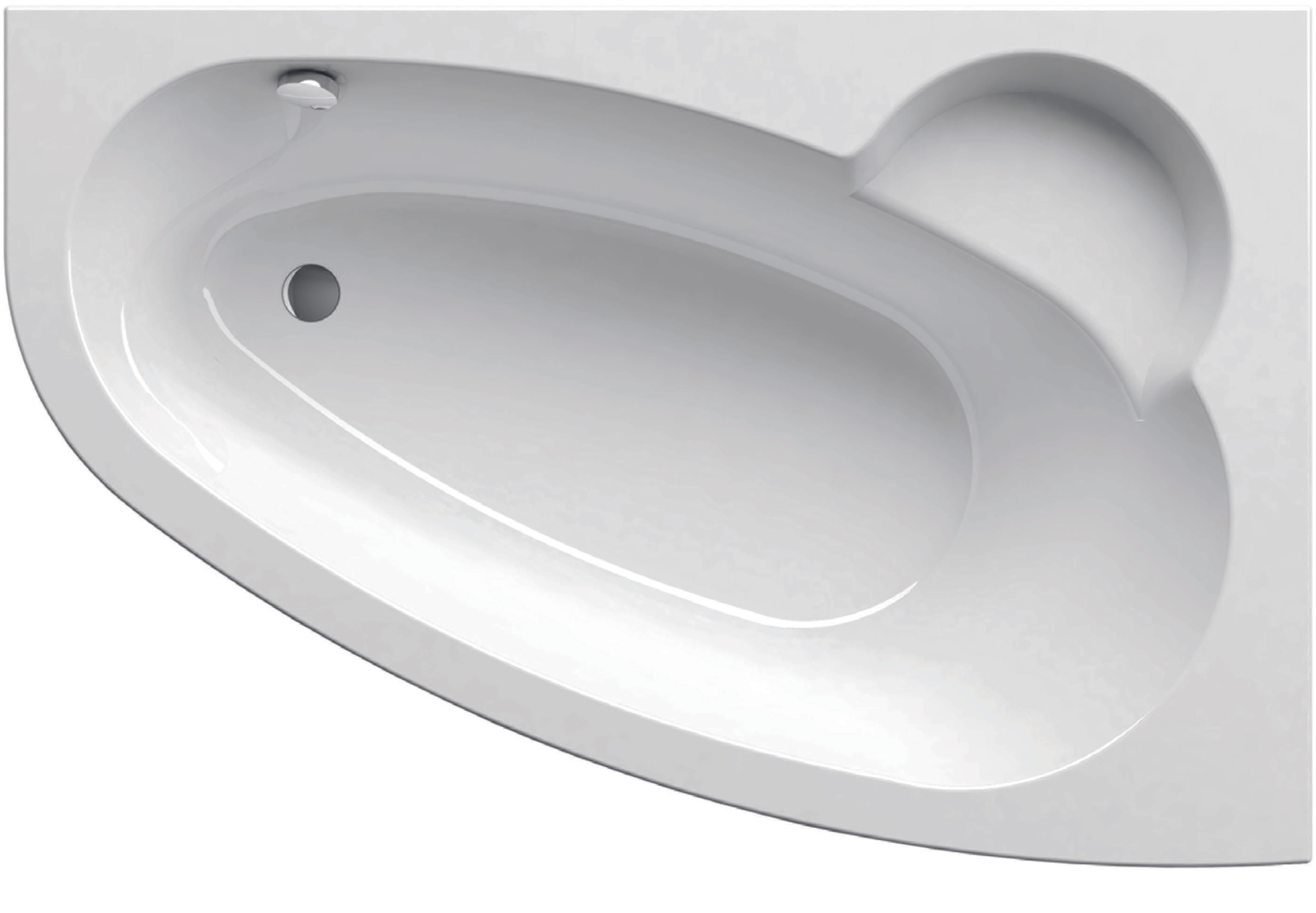 Darmowa Dostawa - Wanna narożna 150x100 cm prawa biała Ravak Asymmetric C451000000