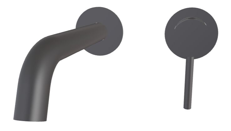 Darmowa Dostawa - Bateria umywalkowa podtynkowa grafit Besco Veo BUVSGR