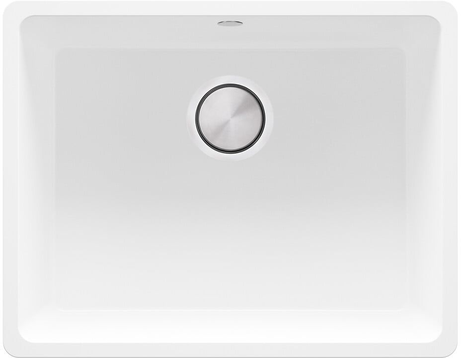 Darmowa Dostawa - Zlewozmywak granitowy 56x44 cm biały Primagran Wenecja OOW6KW001